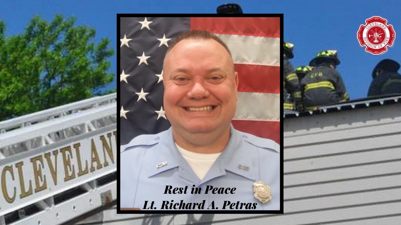 Plaque for Firefighter Lt. Richard A. Petras COVID-19 Related Death